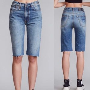 R13 • Axel Distressed Denim Shorts